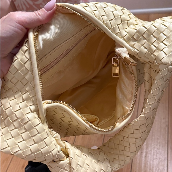 Anthropologie yellow Woven Hobo Bag - Picture 2 of 6